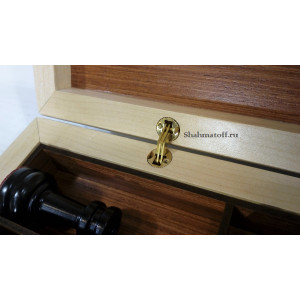 Шахматы "Кингчесс" в ларце "Маркетри орех" премиум класса