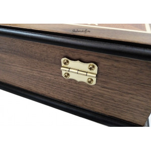 Шахматный ларец "Статус" маркетри венге Шахматный ларец "Статус" маркетри венге