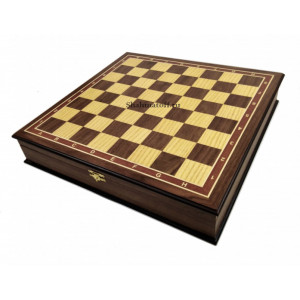 Шахматный ларец "Статус" маркетри венге Шахматный ларец "Статус" маркетри венге