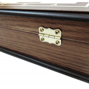 Шахматный ларец "Статус" махагон с фигурами "Кингчесс"