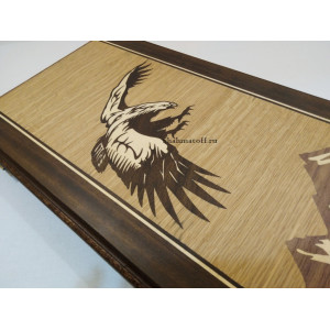 Нарды подарочные "Орёл на охоте" маркетри