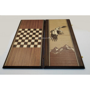 Нарды подарочные "Орёл на охоте" маркетри