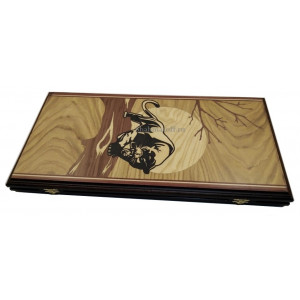 Нарды подарочные "Пантера" маркетри