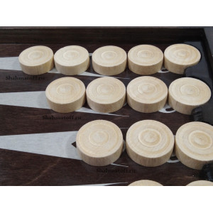     Нарды "Амбровый орнамент" венге серебро