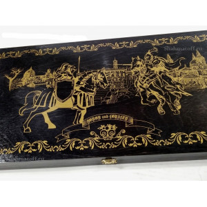     Нарды "Орден рыцаря"  чёрные золото