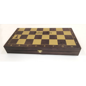 Набор 3 в 1 "Гроссмейстер" венге с фигурами из бука 