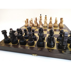 Набор 3 в 1 "Гроссмейстер" венге с фигурами из бука 