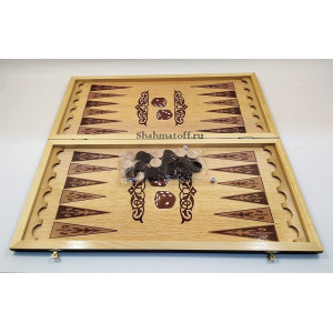 Нарды лазерная фотопечать "Орёл и тигр" большие