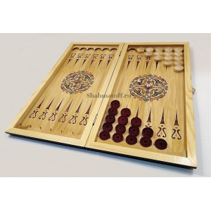 Нарды лазерная фотопечать "Лев" большие