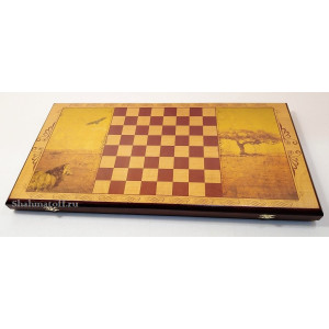 Нарды лазерная фотопечать "Лев" большие