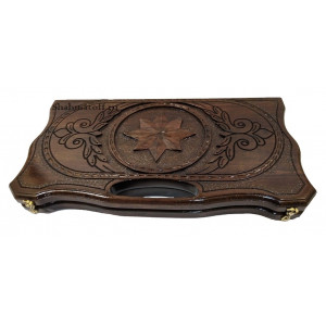 Нарды резные из ореха "Звезда" 50