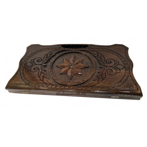 Нарды резные из ореха "Звезда" 50