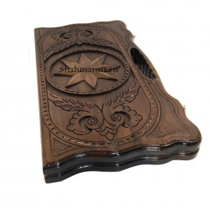 Нарды резные из ореха "Звезда" 60