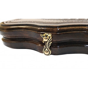 Нарды резные из ореха "Львы" 60