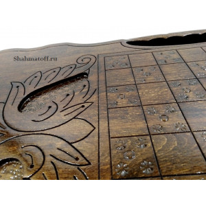 Нарды резные из ореха "Львы" 60