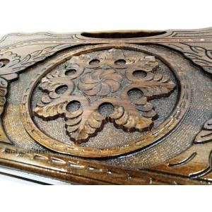 Нарды резные из ореха "Снежный узор" 60