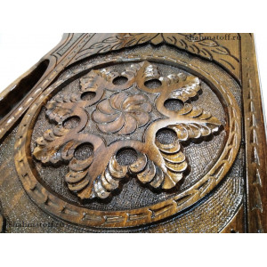 Нарды резные из ореха "Снежный узор" 60