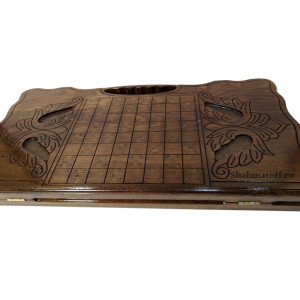 Нарды резные из ореха "Орёл" 60