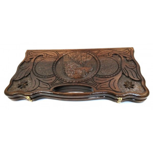 Нарды резные из ореха "Орёл" 60