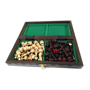 Шахматы резные "Кленовая классика" 30 см