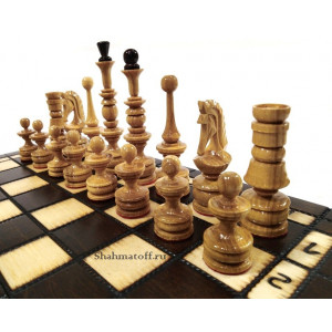 Шахматы резные "Кленовая классика" 30 см