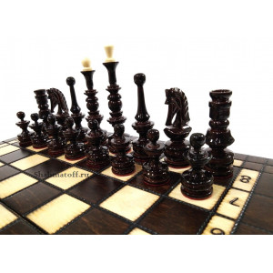 Шахматы резные "Кленовая классика" 30 см