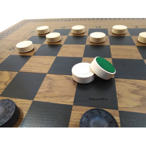 Шахматы, шашки, нарды "Гроссмейстер" шпон