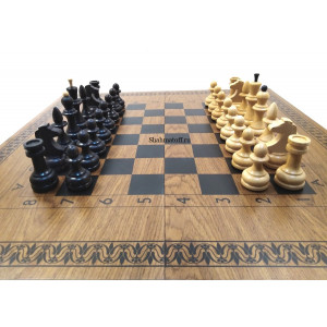 Шахматы, шашки, нарды "Гроссмейстер" шпон