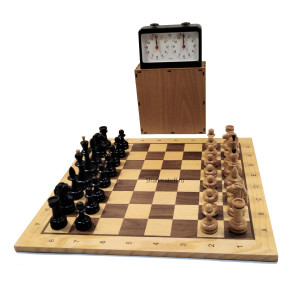 Шахматы профессиональные "Гроссмейстер" премиум + часы