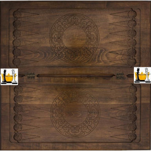 Нарды резные «Гладкие», Ustyan Нарды резные «Гладкие», Ustyan