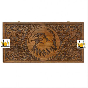 Нарды резные «Орел» Люкс, Haleyan