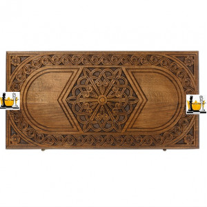 Нарды резные «Шестигранный Узор», Haleyan