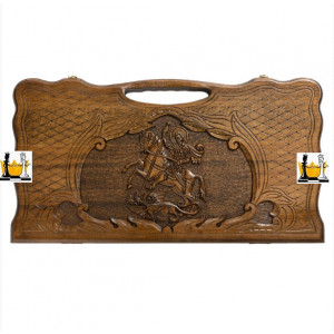 Нарды резные «Георгий Победоносец», Haleyan