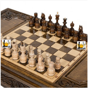 Стол ломберный Нарды + Шахматы, Haleyan