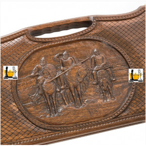 Нарды резные «Три богатыря», с ручкой, Haleyan