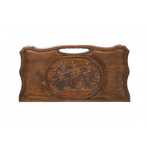 Нарды резные «Три богатыря», с ручкой, Haleyan