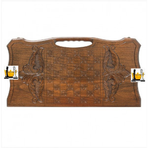 Нарды резные «Три богатыря», с ручкой, Haleyan