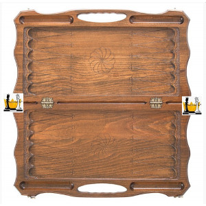 Нарды резные «Три богатыря», с ручкой, Haleyan