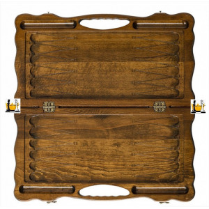 Нарды резные «Петр 1» с ручкой, Haleyan