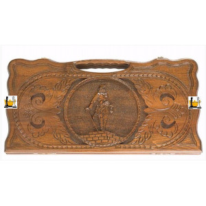 Нарды резные «Петр 1» с ручкой, Haleyan