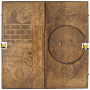 Нарды резные «Тройка Лошадей», Ustyan