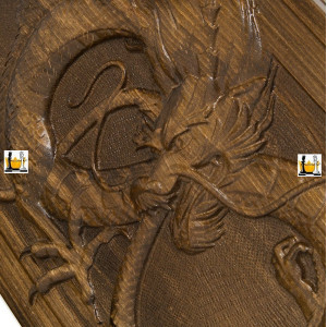 Нарды резные «Дракон», Ustyan