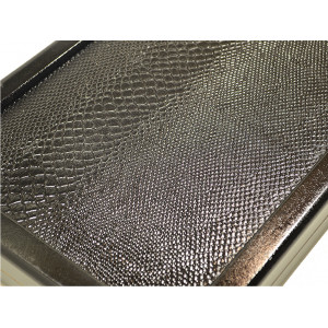 Нарды кожаные Питон гравировка cредние