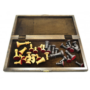 Шахматы Бастион махагони-дуб 45 см.