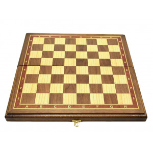 Шахматы Эксперт в доске маркетри орех 45 см.
