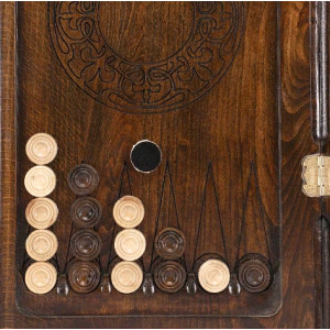 Нарды резные "Орнамент-3" 50, Ustyan