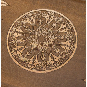 Шахматы + нарды резные "Антемион" 60 с ручкой, Haleyan