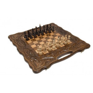 Шахматы + нарды резные 