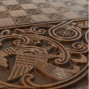 Нарды резные "Орел" Люкс, Haleyan