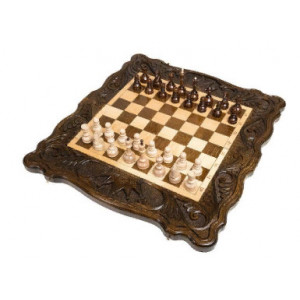Шахматы + нарды резные 